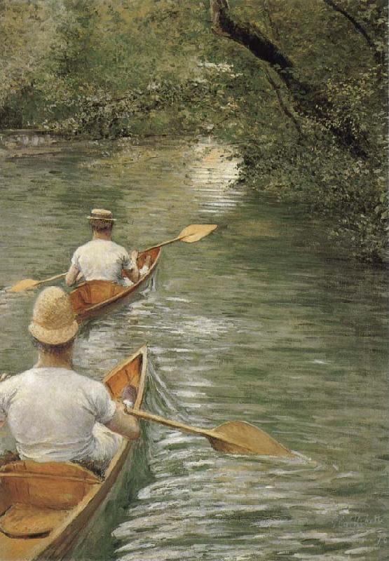 Gustave Caillebotte Racing boat china oil painting image